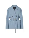 Liu •jo Unstructured Mélange Jacket In Blue