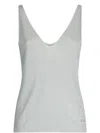 Liu •jo V-neck Sleeveless Top In Grey