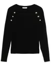 Liu •jo V-neck Sweater In Black