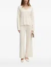 Liu •jo V-neck Sweater In Neutral