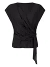 Liu •jo V-neck Top In Black