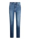 Liu •jo Liu Jo Straight-leg Denim Jeans With Subtle Stitching Detail In Blue