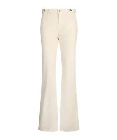 LIU •JO LIU JO VELVET BOOTCUT TROUSERS