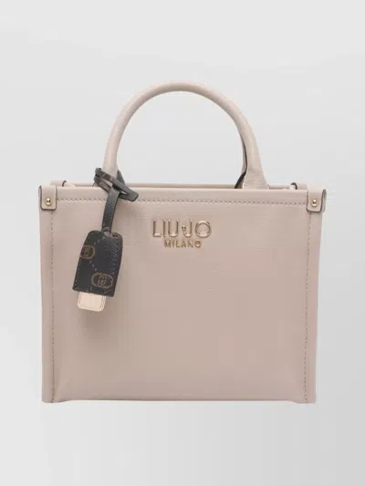 Liu •jo Versatile Handbag Featuring Dual Handles In Neutral