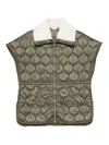 Liu •jo Quilted Green Knitwear Jacket In Green