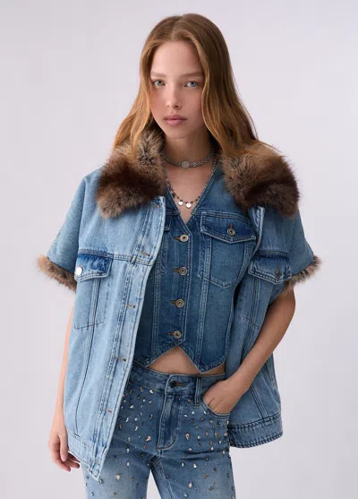 Liu •jo Liu Jo Vest Uf6154-d0347 In Blue