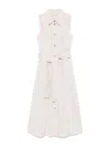 Liu •jo Liu Jo Light Beige Midi Dress