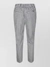 Liu •jo Vicky Slim Trousers Checkered Pattern In Multi