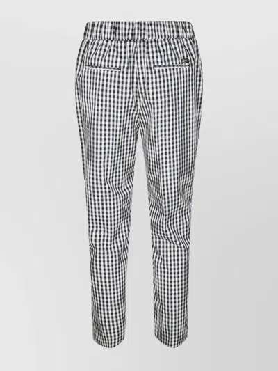 Liu •jo Vicky Slim Trousers Checkered Pattern In Multi