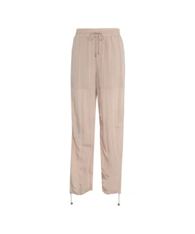 Liu •jo Liu Jo Viscose Blend Joggers With Elastic Drawstring