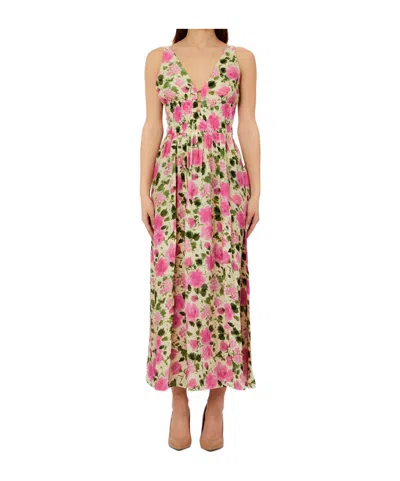 Liu •jo V-neck Dress In Pink
