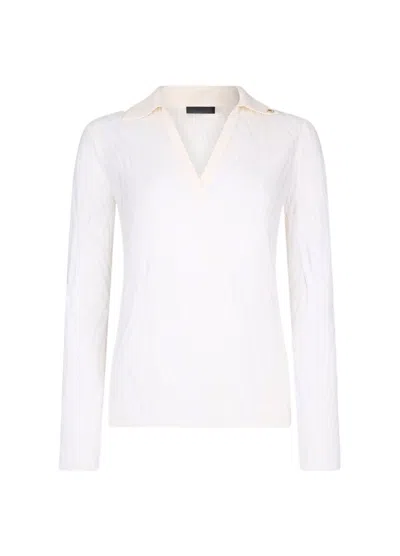 Liu •jo Liu Jo V-neck Knitted Top In White