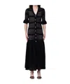 Liu •jo Liu Jo V-neck Maxi Dress In Black
