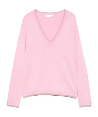 Liu •jo V-neck Sweater In Multi