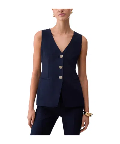 Liu •jo Regular-fit Waistcoat In Blue