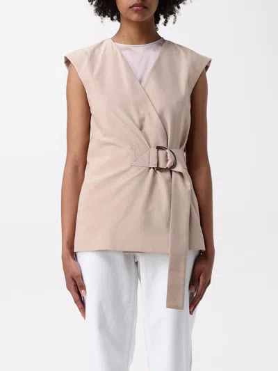 Liu •jo Waistcoat Liu Jo Woman Color Brown