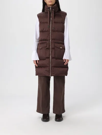 Liu •jo Waistcoat Liu Jo Woman Color Brown