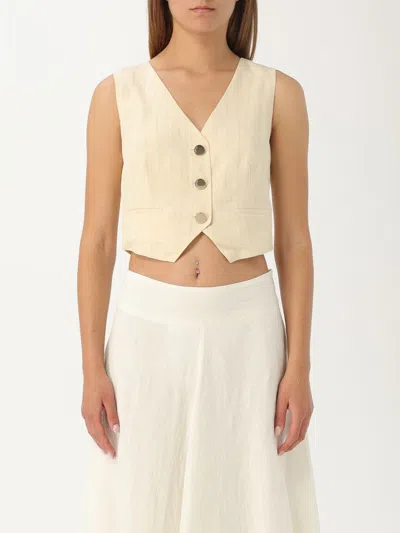 Liu •jo Waistcoat Liu Jo Woman Color Natural