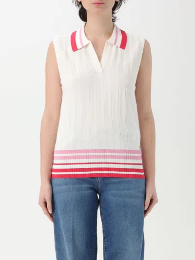 LIU •JO WAISTCOAT LIU JO WOMAN COLOR WHITE,G60168001