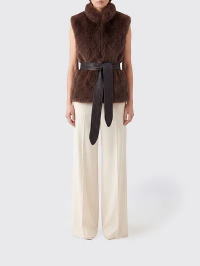Liu •jo Liu Jo Waistcoat Woman In Brown