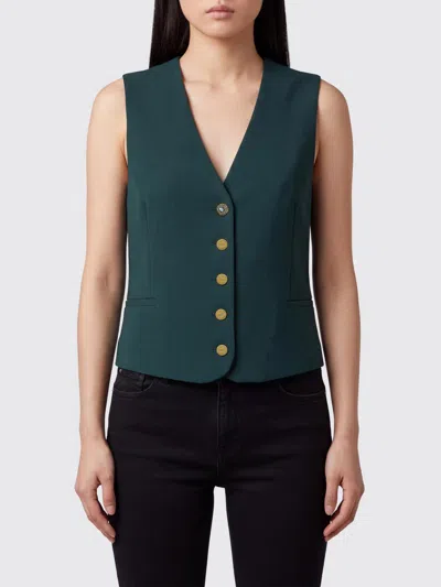 Liu •jo Liu Jo Waistcoat Woman Color Green