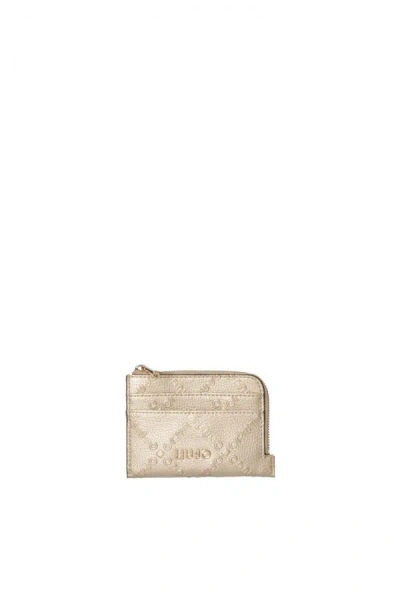 Liu •jo Wallet And Portatessere Donna Liu Jo Af5173 E0538 90048 In Gold