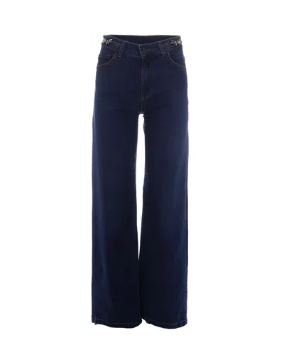 Liu •jo Liu Jo Washed Denim Jeans For Women In Den.blu Dk.sweet Was