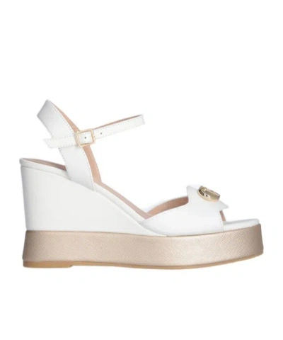 Liu •jo Wedge Sandals In White