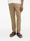 Liu •jo Welt-pocket Cuffed Trousers In Brown