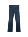 Liu •jo Whiskered Bootcut Jeans In Multi