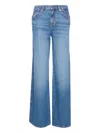 Liu •jo Whiskering-effect Jeans In Blue