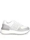 Liu •jo Liu Jo White Sneakers With Textured Fabric In White
