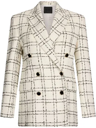 Liu •jo White Chequered Blazer