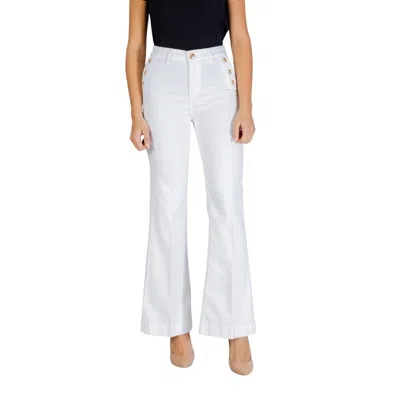Liu •jo White Cotton Flared Jeans