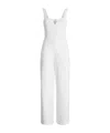Liu •jo White Cotton Jumpsuit In White