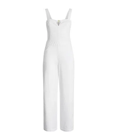 Liu •jo White Cotton Jumpsuit