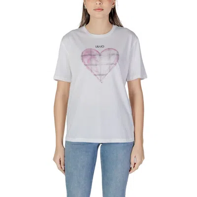 LIU •JO WHITE COTTON TOPS & T-SHIRT