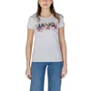 Liu •jo Crewneck Floral Print Round Neck T-shirt Strass