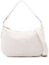 Liu •jo Liu Jo White Faux Leather Shoulder Bag With Strap In Beige