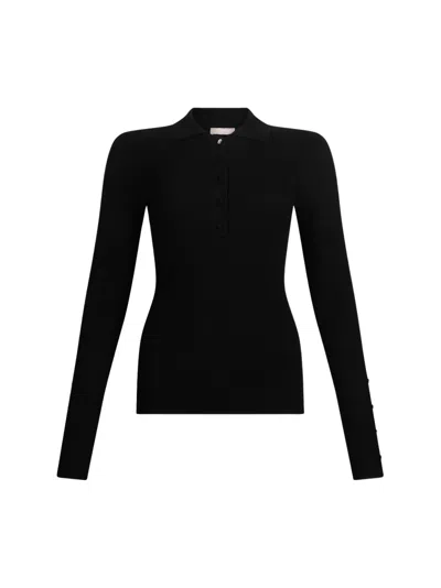 Liu Jo White Sweaters Black