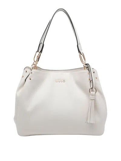 Liu •jo White Logo Shoulder Bag
