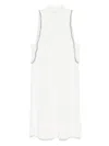 Liu •jo Liu Jo Short White Knitted Dress With Rhinestones