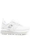 Liu •jo Liu Jo White Platform 'maxi Wonder' Sneakers In White