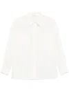 Liu •jo Liu Jo Classic White Ramia Shirt With Relaxed Fit In White