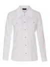 Liu •jo Liu Jo Classic White Button-down Shirt With Chest Pockets In White