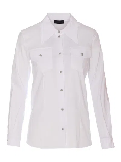 Liu •jo Liu Jo Tailored White Shirt With Flap Pockets