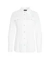 Liu •jo Liu Jo Classic White Button-down Shirt With Chest Pockets In White