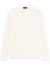 Liu •jo Liu Jo Classic Button-up White Shirt With Refined Detail In White