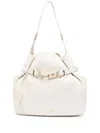 Liu •jo Liu Jo Beige Shoulder Bag With Decorative Buckle In Beige