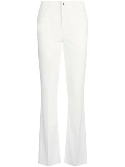 LIU •JO WHITE SLIM FLARED JEANS